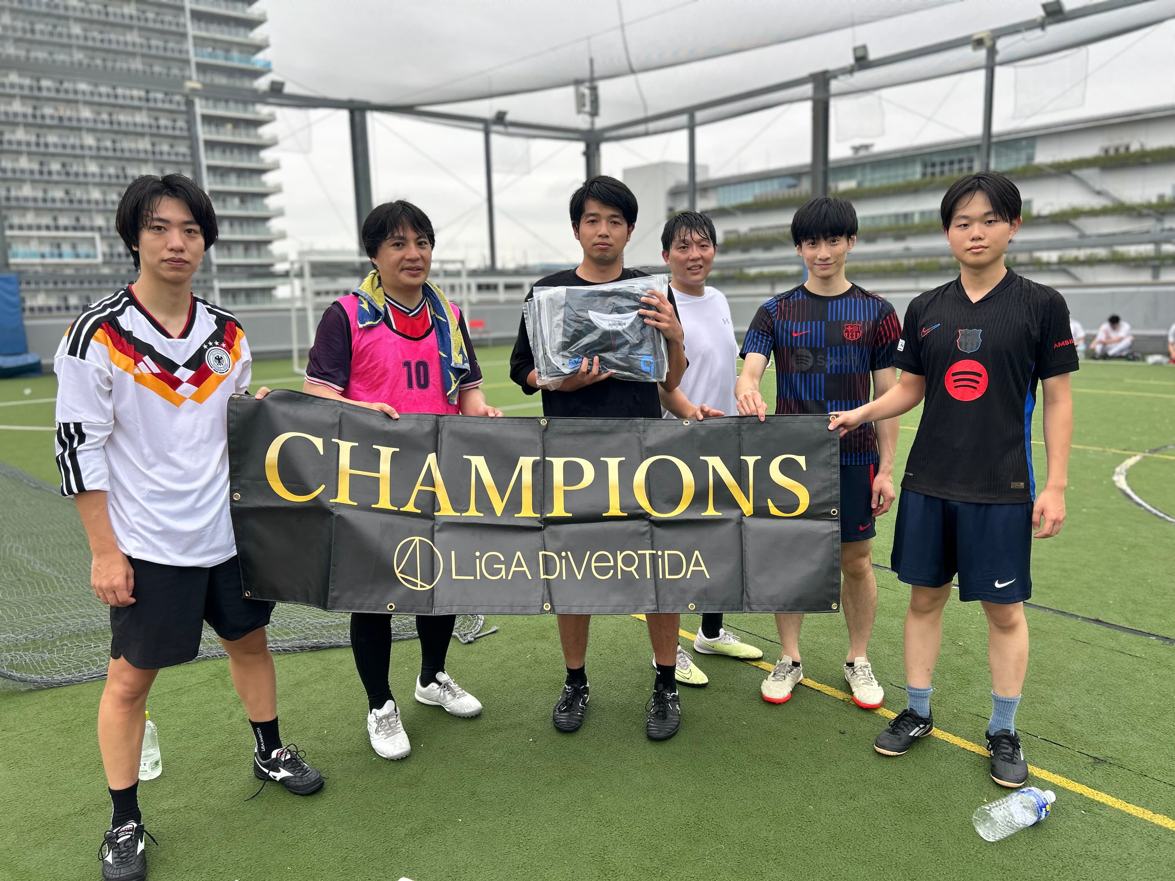 2026年6月28日 有明 BUDDYスポーツアリーナ 屋上人工芝コート フットサル 大会風景