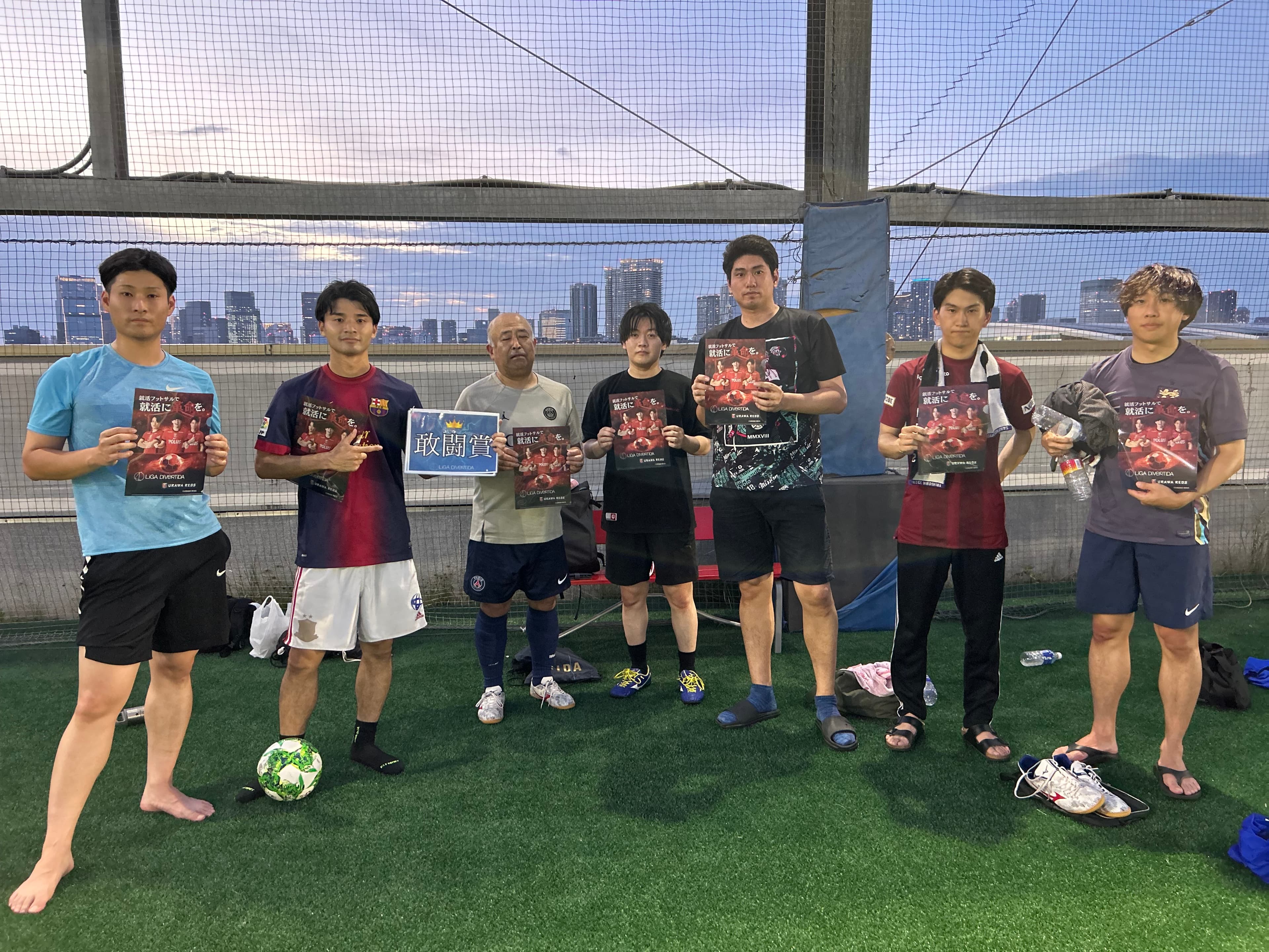 2026年8月8日 有明 BUDDYスポーツアリーナ 屋上人工芝コート フットサル 大会風景