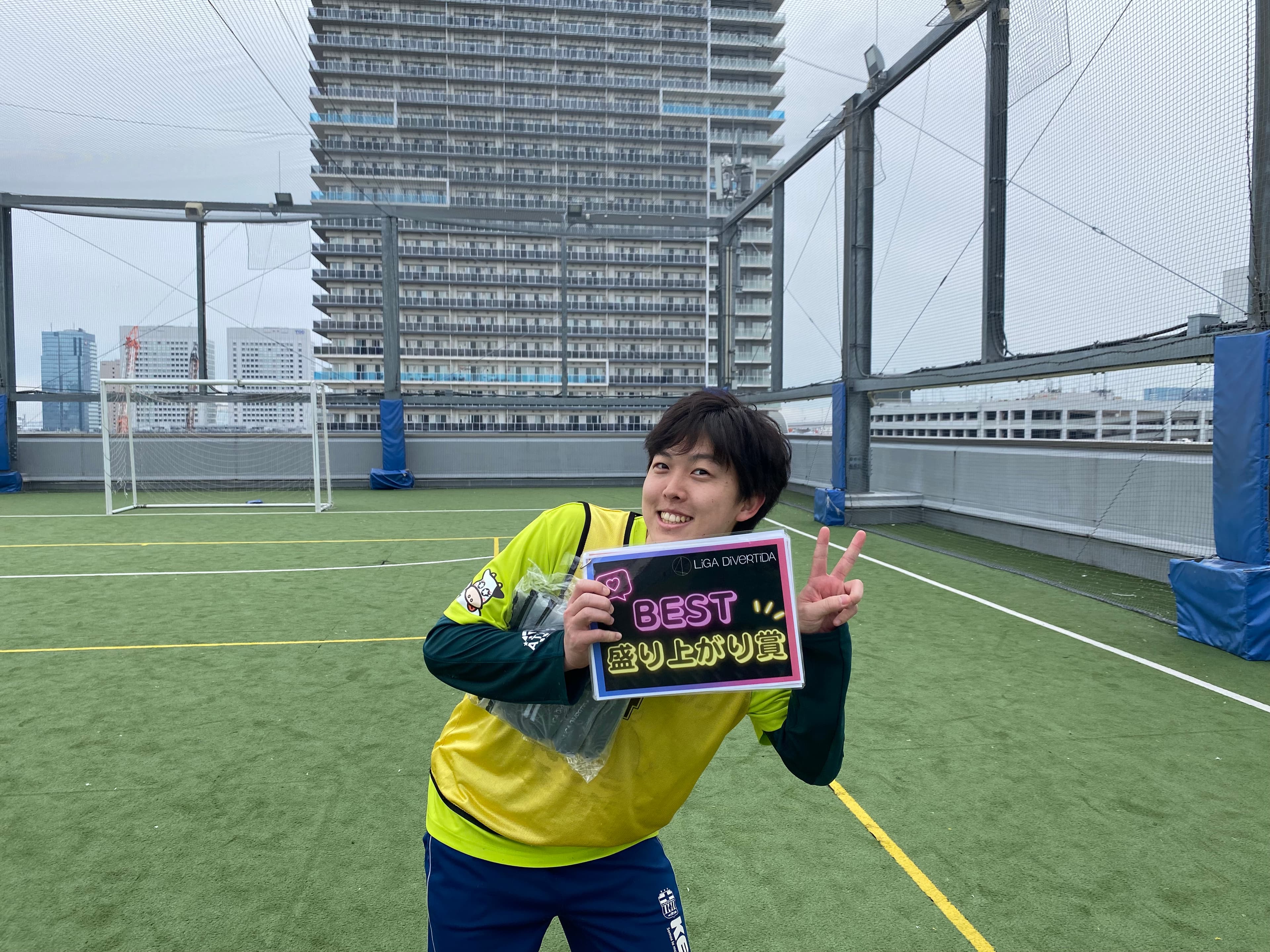2025年1月12日 有明 BUDDYスポーツアリーナ 屋上人工芝コート フットサル 大会風景