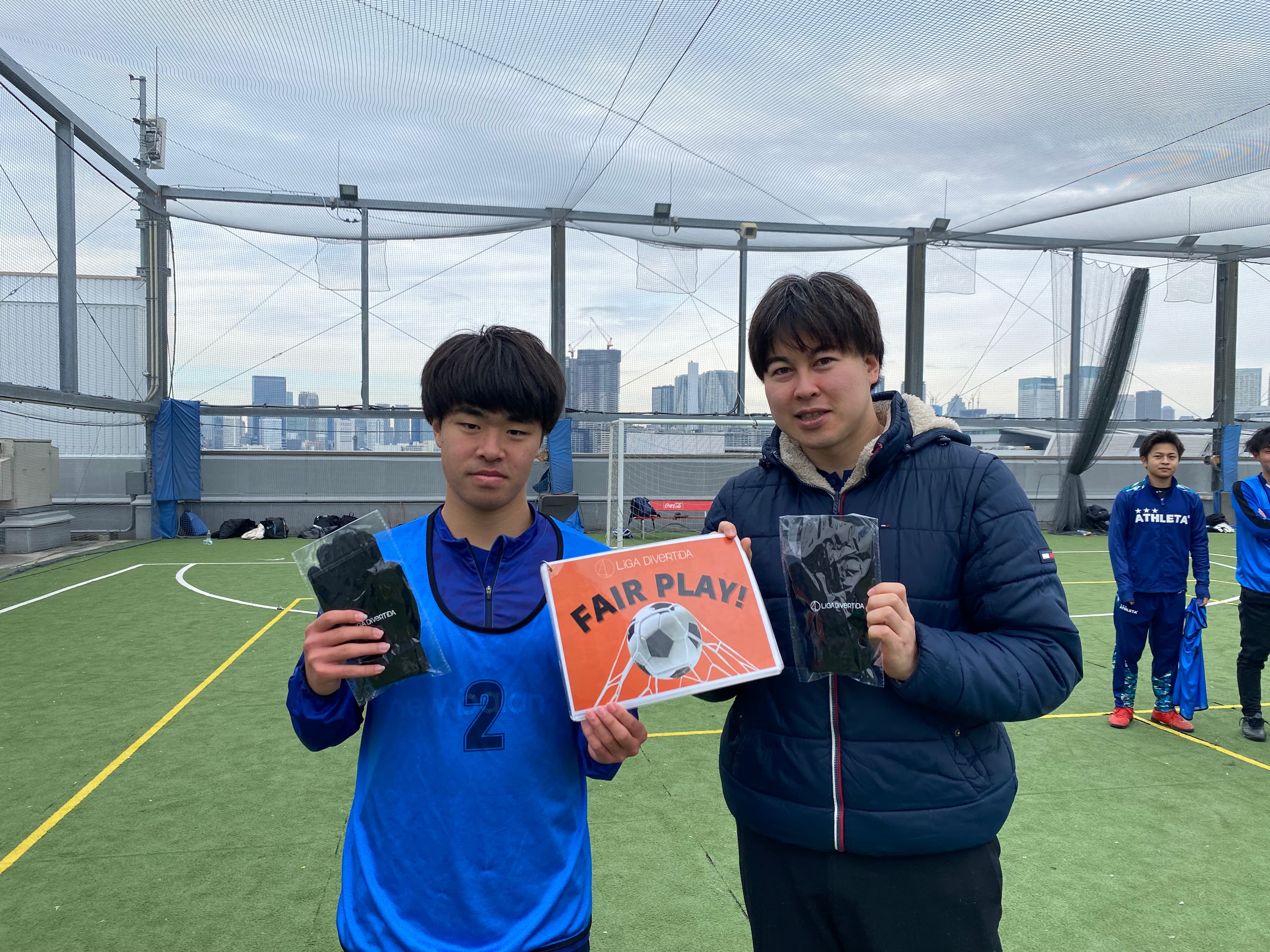 2025年1月12日 有明 BUDDYスポーツアリーナ 屋上人工芝コート フットサル 大会風景