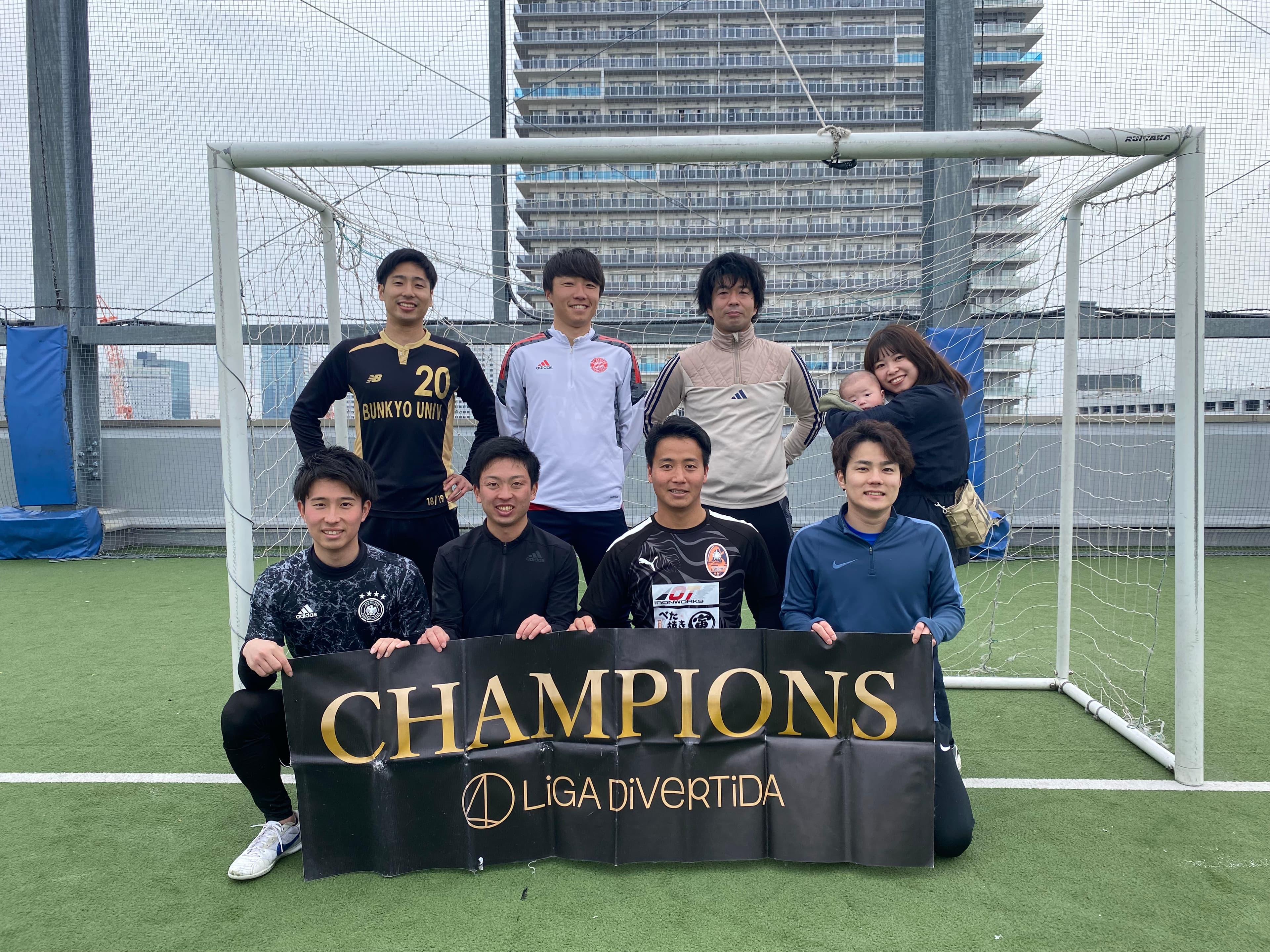 2025年1月12日 有明 BUDDYスポーツアリーナ 屋上人工芝コート フットサル 大会風景