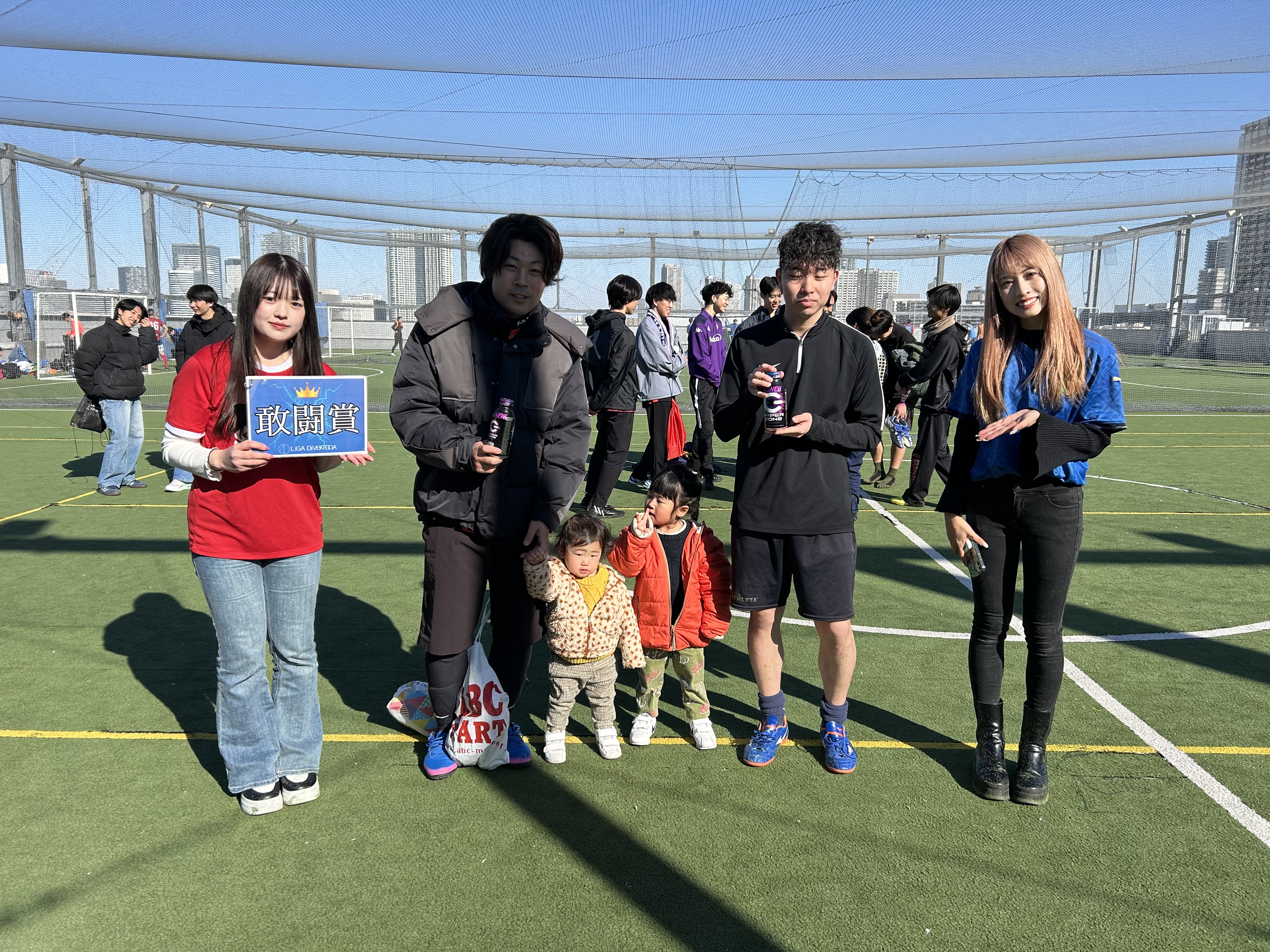 2025年1月18日 有明 BUDDYスポーツアリーナ 屋上人工芝コート フットサル 大会風景