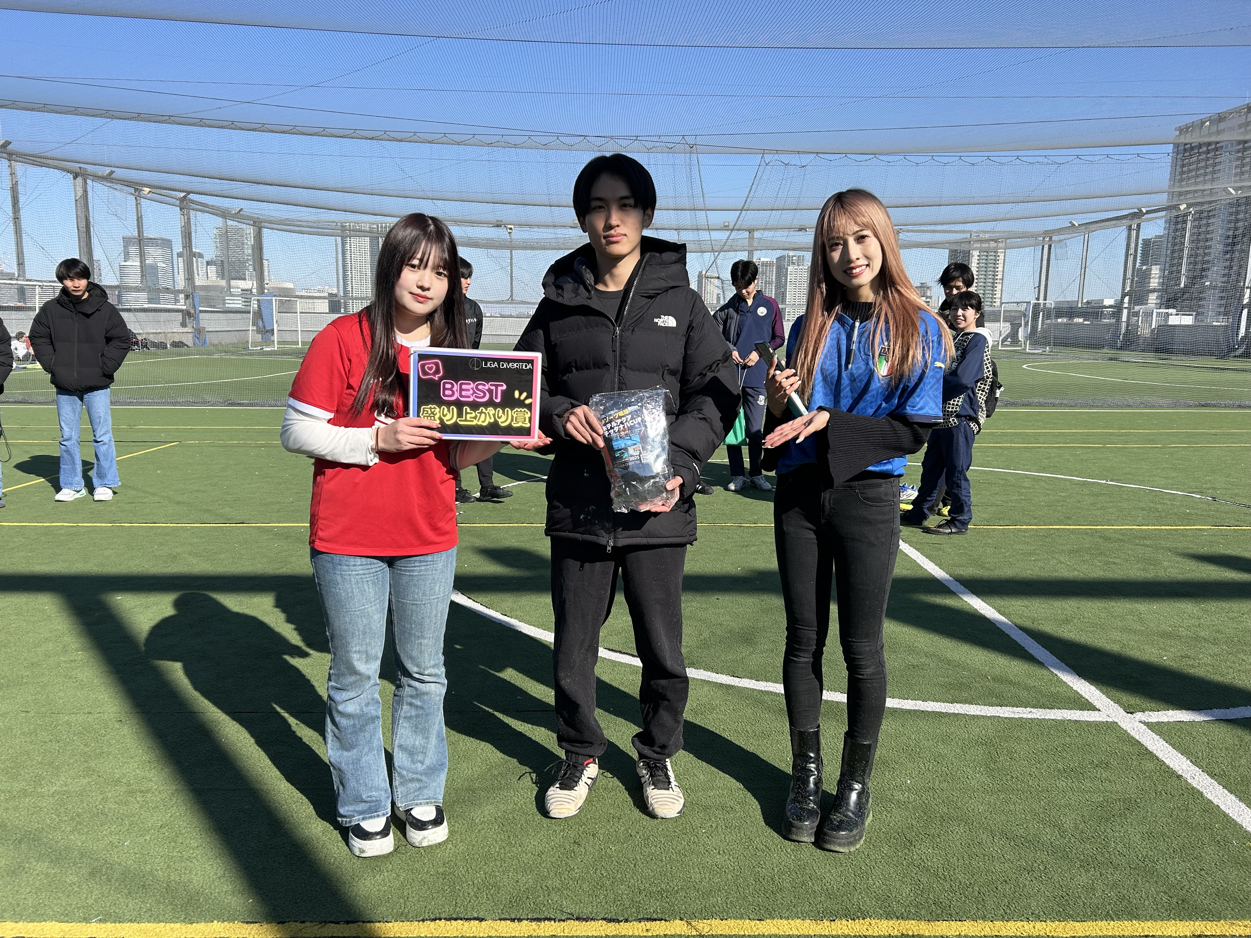 2025年1月18日 有明 BUDDYスポーツアリーナ 屋上人工芝コート フットサル 大会風景