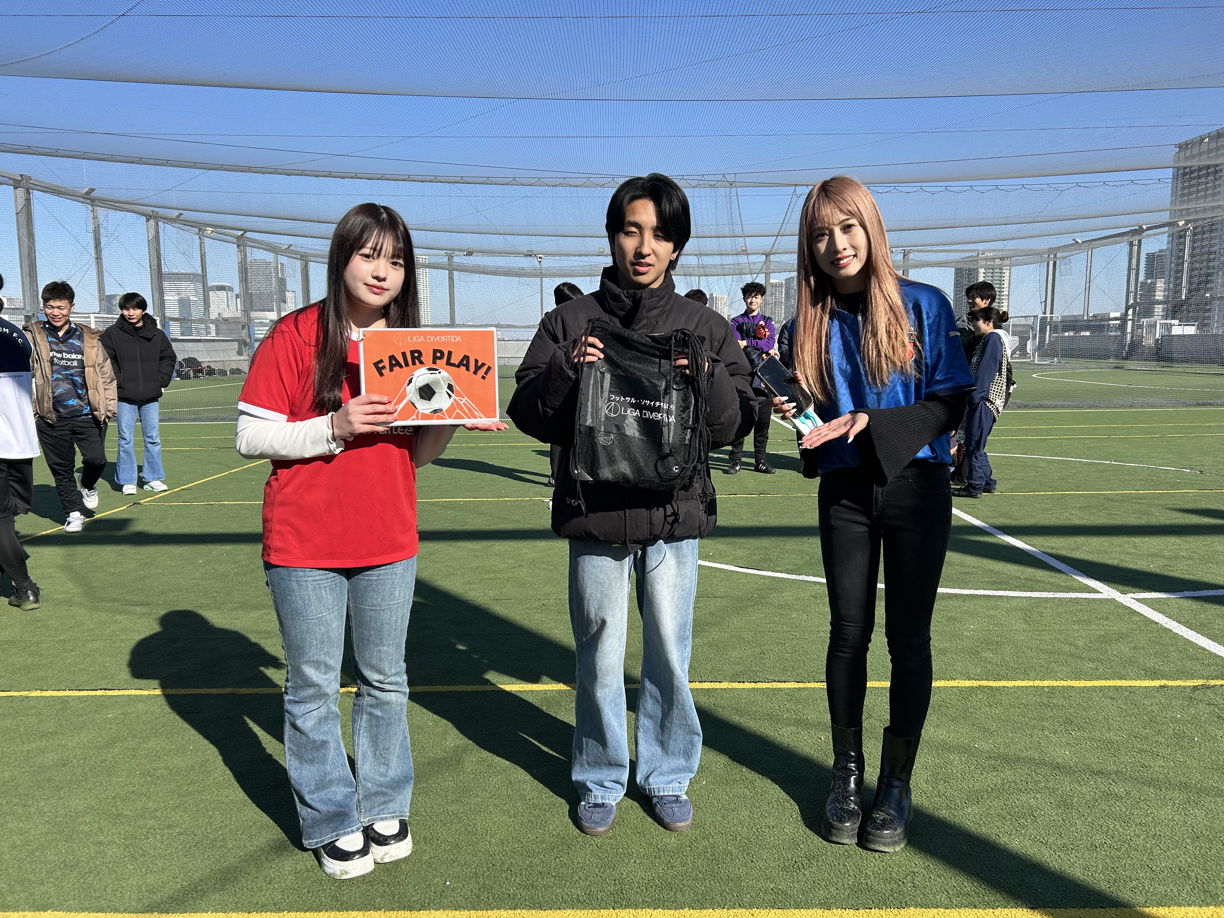 2025年1月18日 有明 BUDDYスポーツアリーナ 屋上人工芝コート フットサル 大会風景