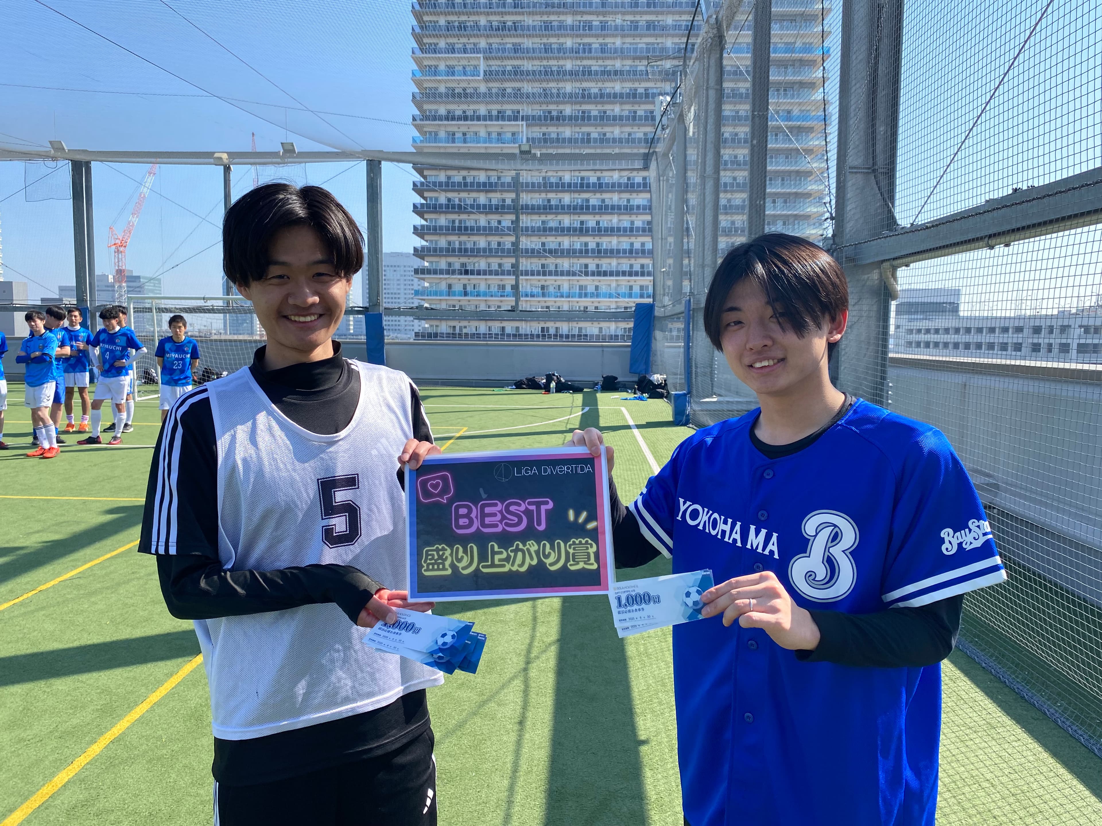 2025年3月1日 有明 BUDDYスポーツアリーナ 屋上人工芝コート フットサル 大会風景