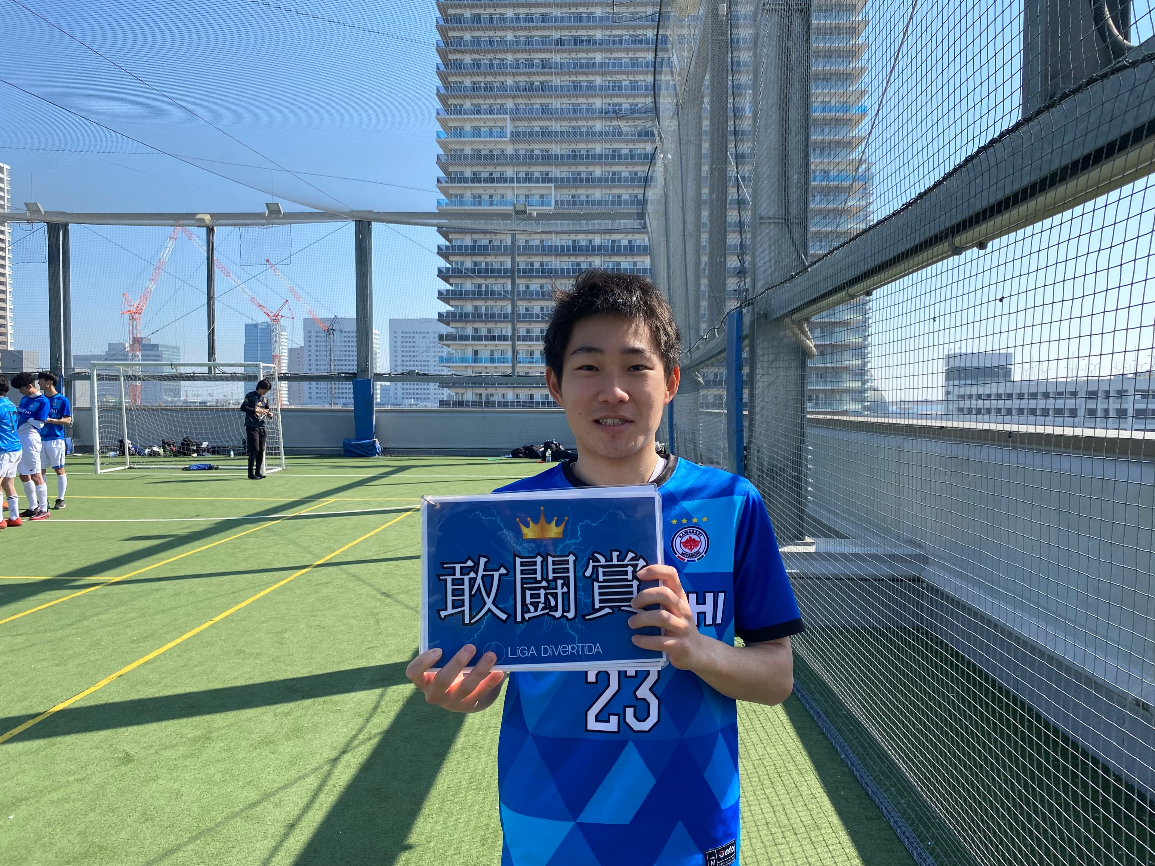 2025年3月1日 有明 BUDDYスポーツアリーナ 屋上人工芝コート フットサル 大会風景
