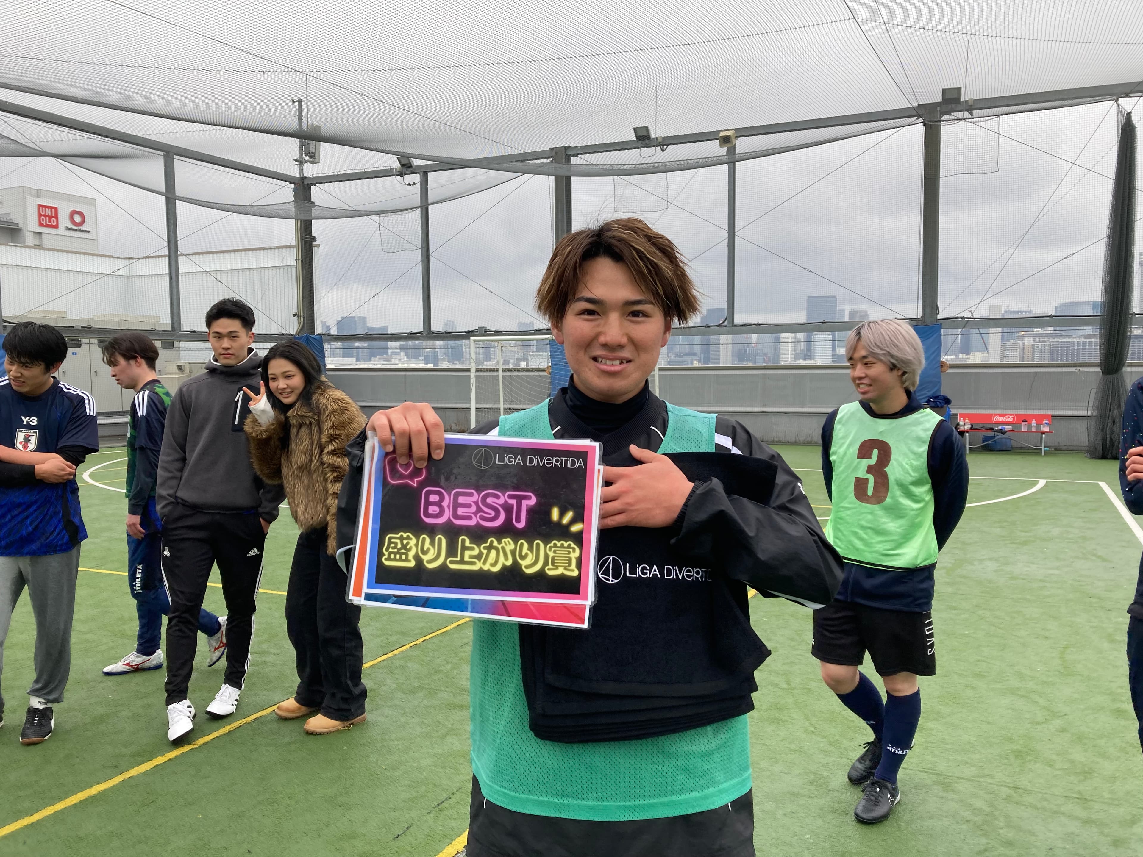 2025年3月29日 有明 BUDDYスポーツアリーナ 屋上人工芝コート フットサル 大会風景