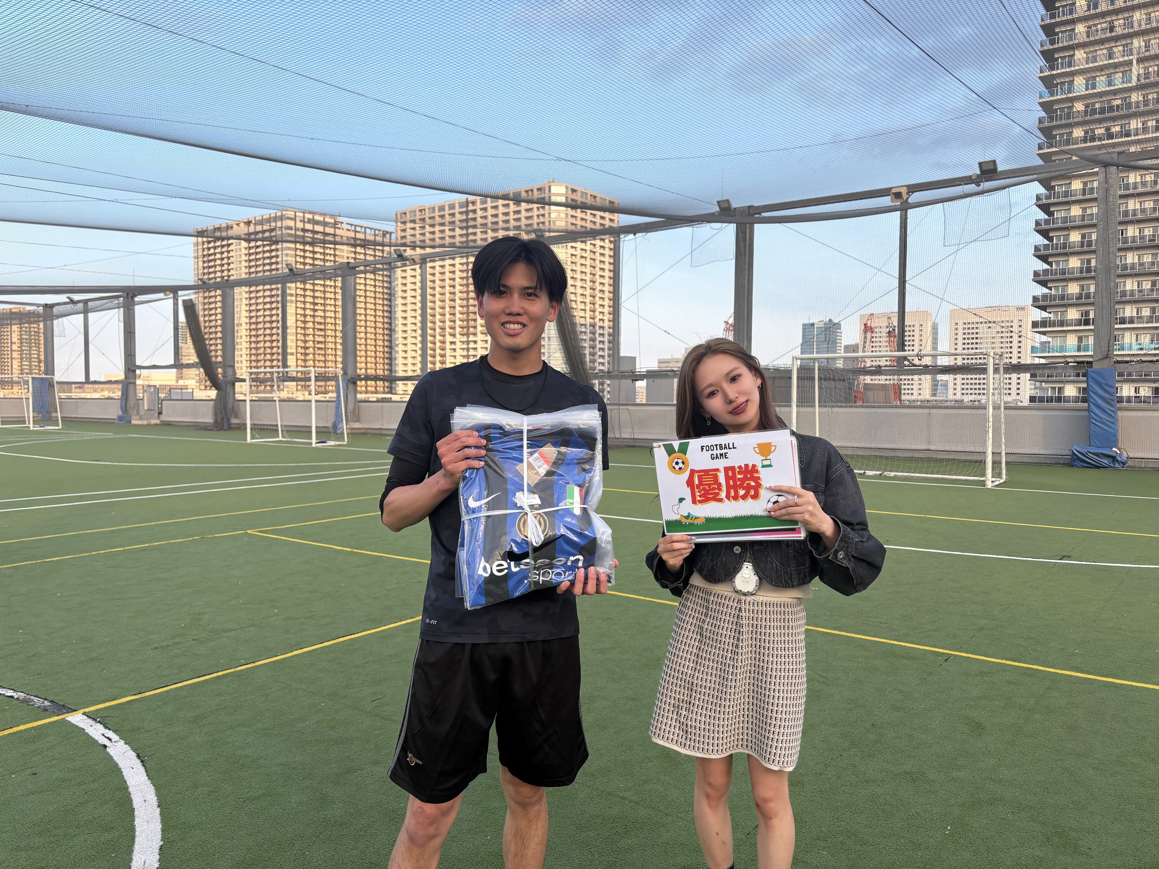 2025年4月12日 有明 BUDDYスポーツアリーナ 屋上人工芝コート フットサル 大会風景