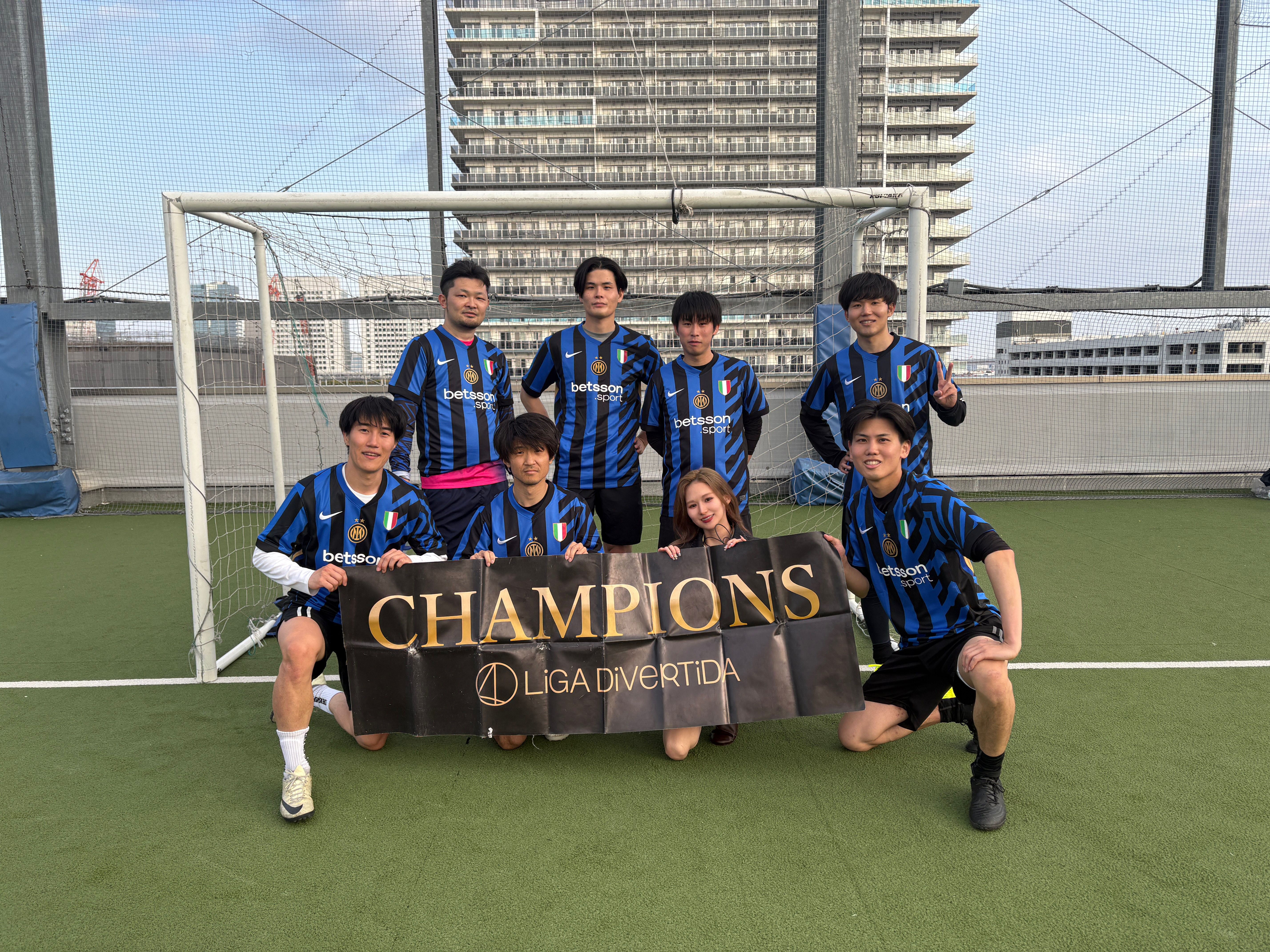 2025年4月12日 有明 BUDDYスポーツアリーナ 屋上人工芝コート フットサル 大会風景