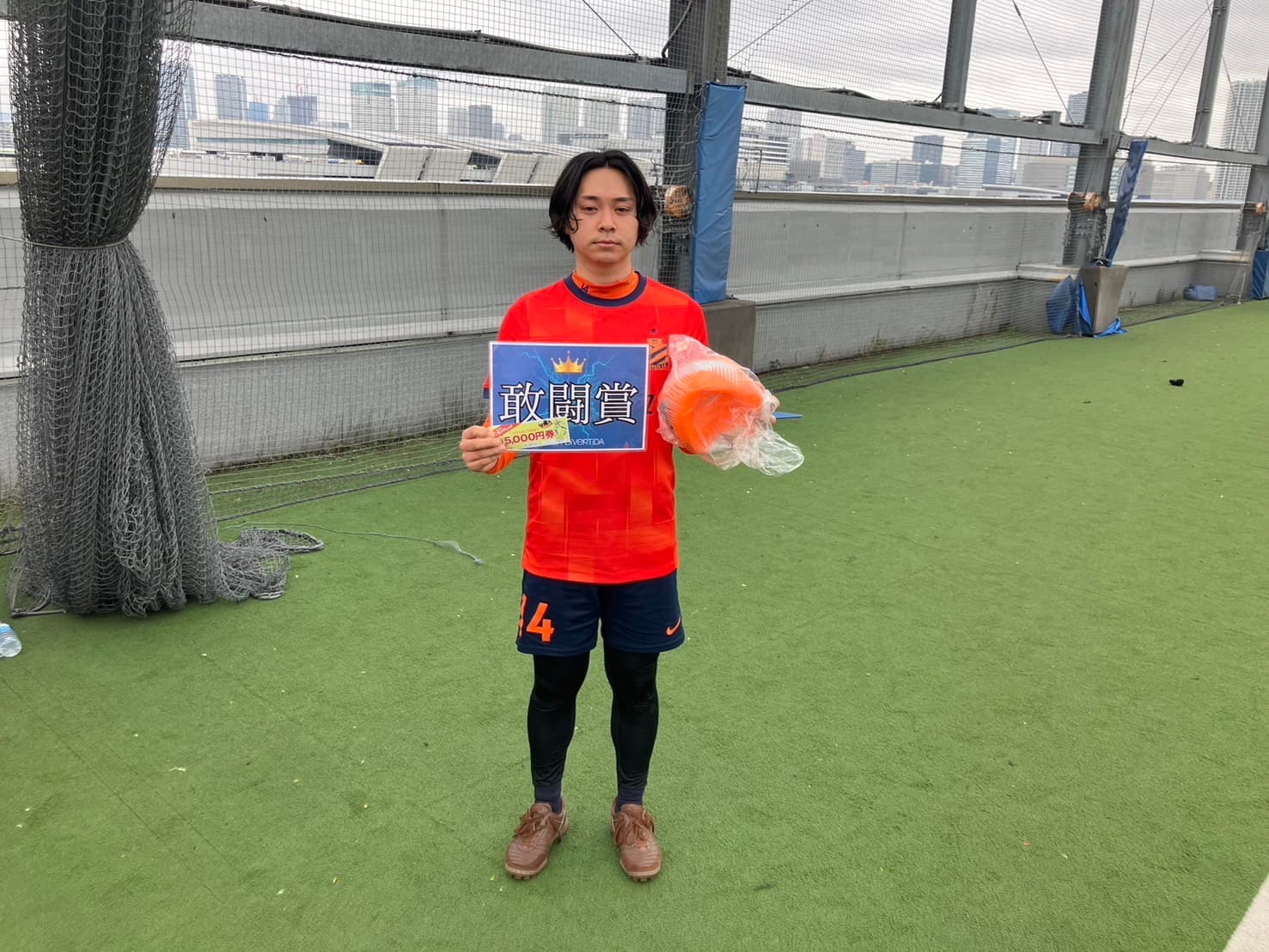 2025年4月13日 有明 BUDDYスポーツアリーナ 屋上人工芝コート フットサル 大会風景