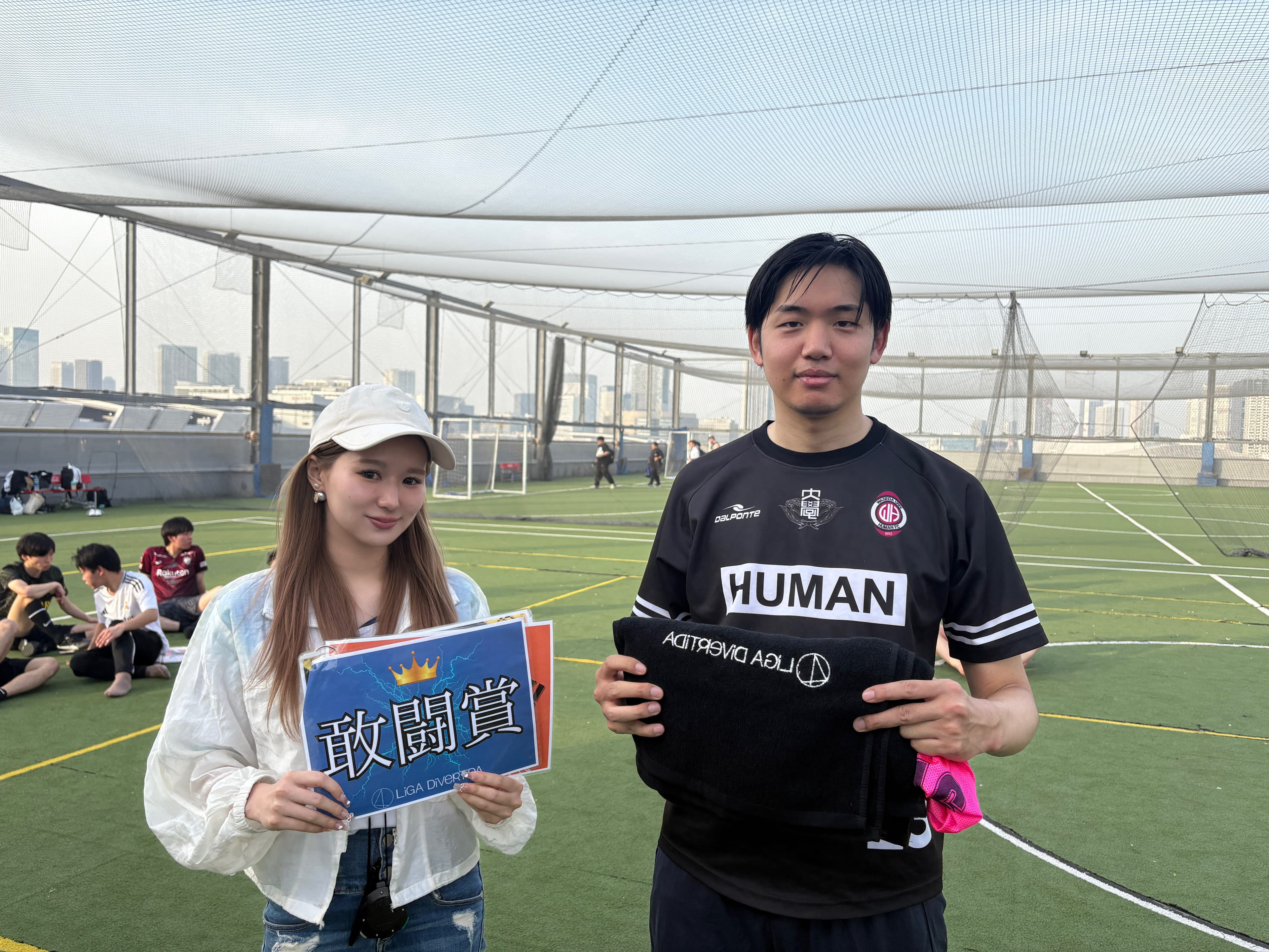 2025年4月19日 有明 BUDDYスポーツアリーナ 屋上人工芝コート フットサル 大会風景