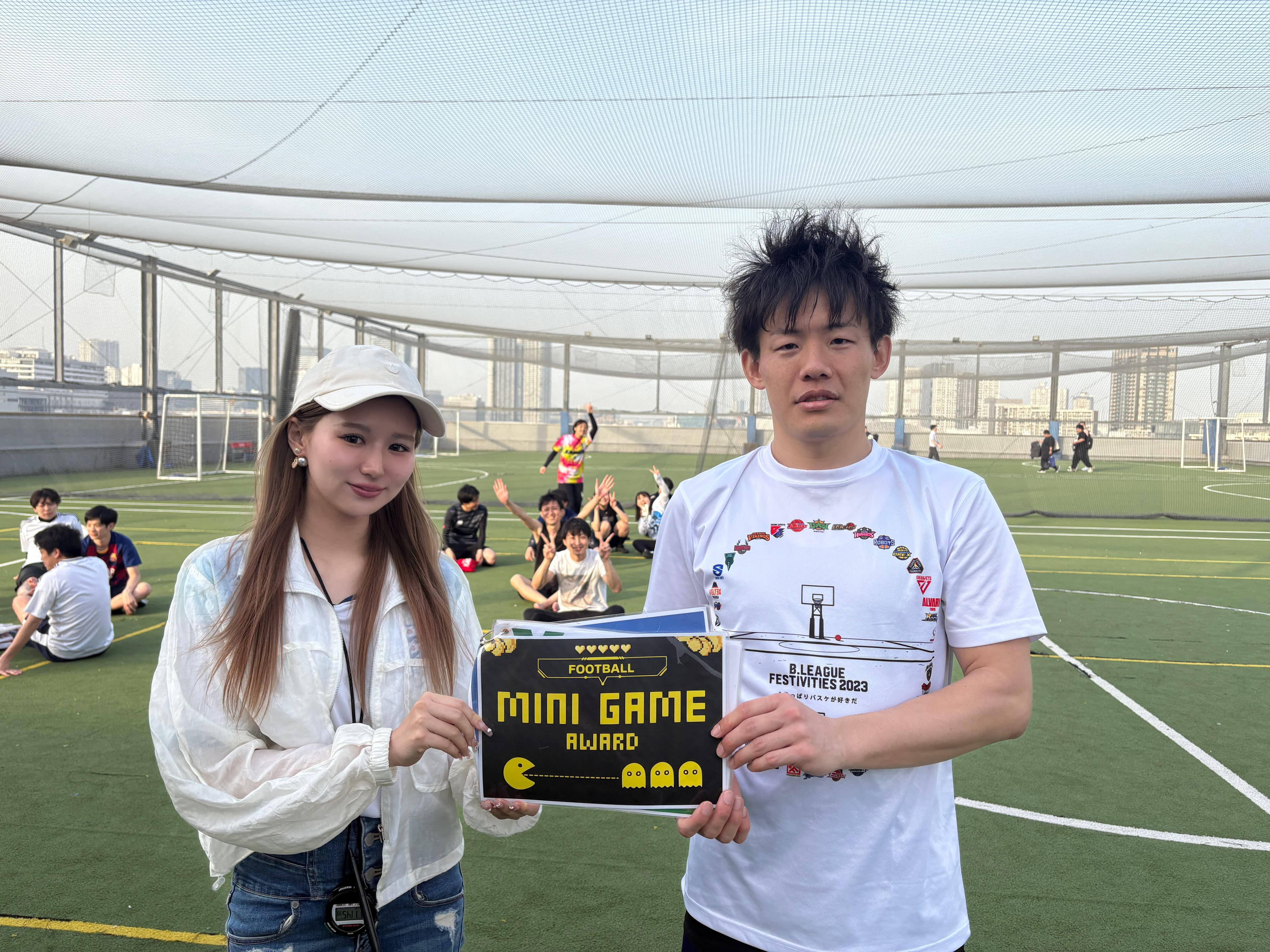 2025年4月19日 有明 BUDDYスポーツアリーナ 屋上人工芝コート フットサル 大会風景