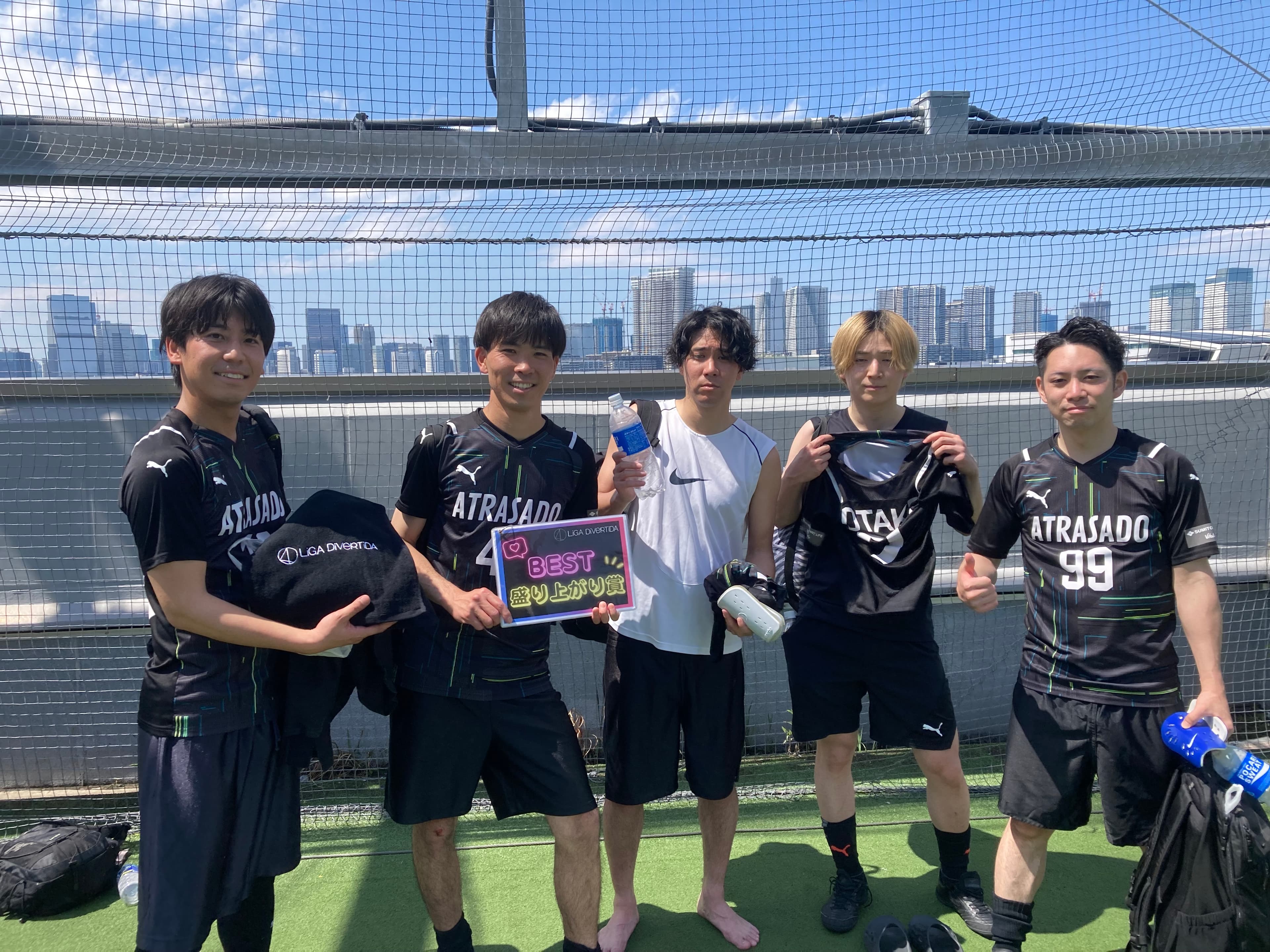 2025年4月29日 有明 BUDDYスポーツアリーナ 屋上人工芝コート フットサル 大会風景