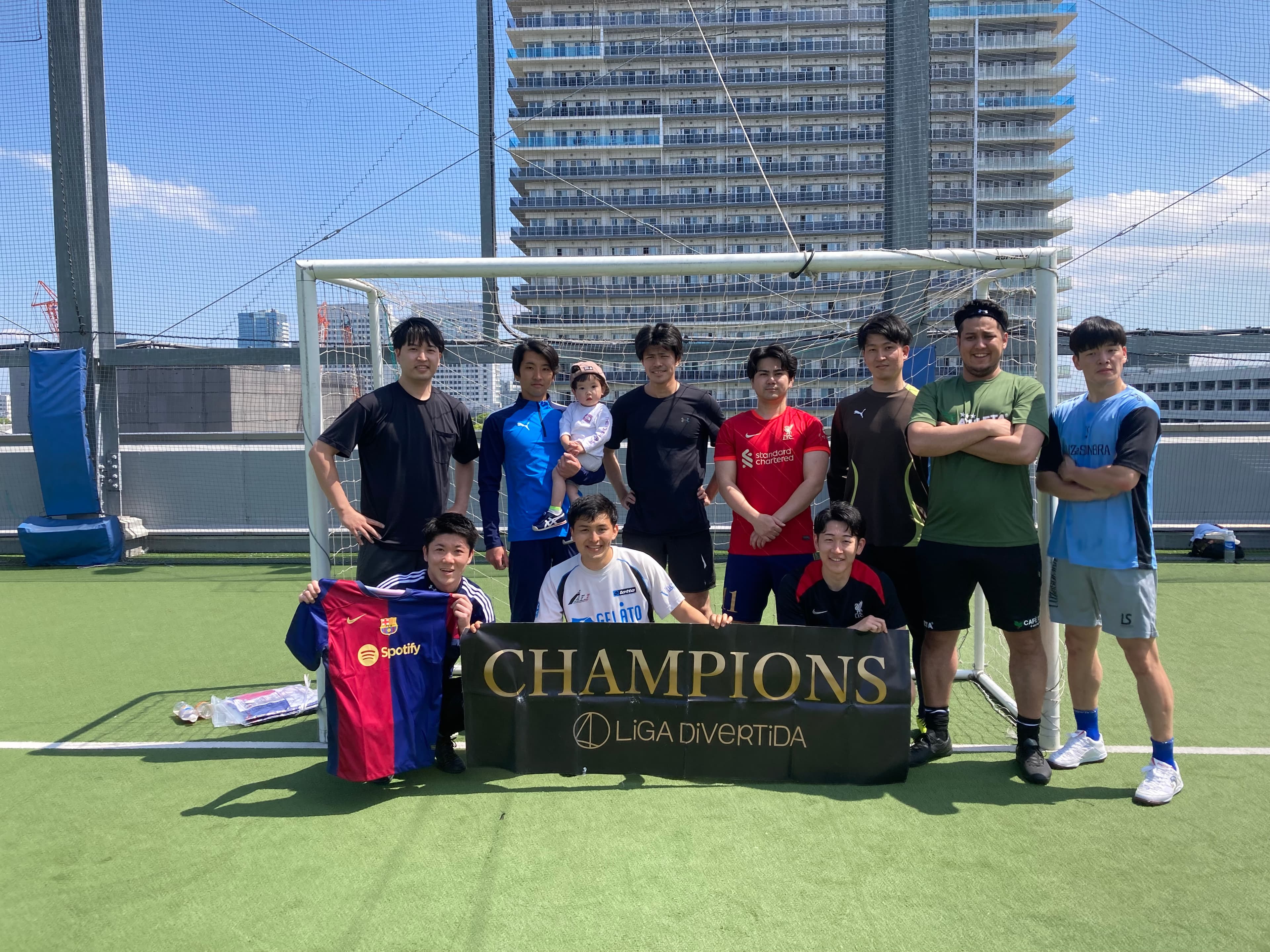 2025年4月29日 有明 BUDDYスポーツアリーナ 屋上人工芝コート フットサル 大会風景