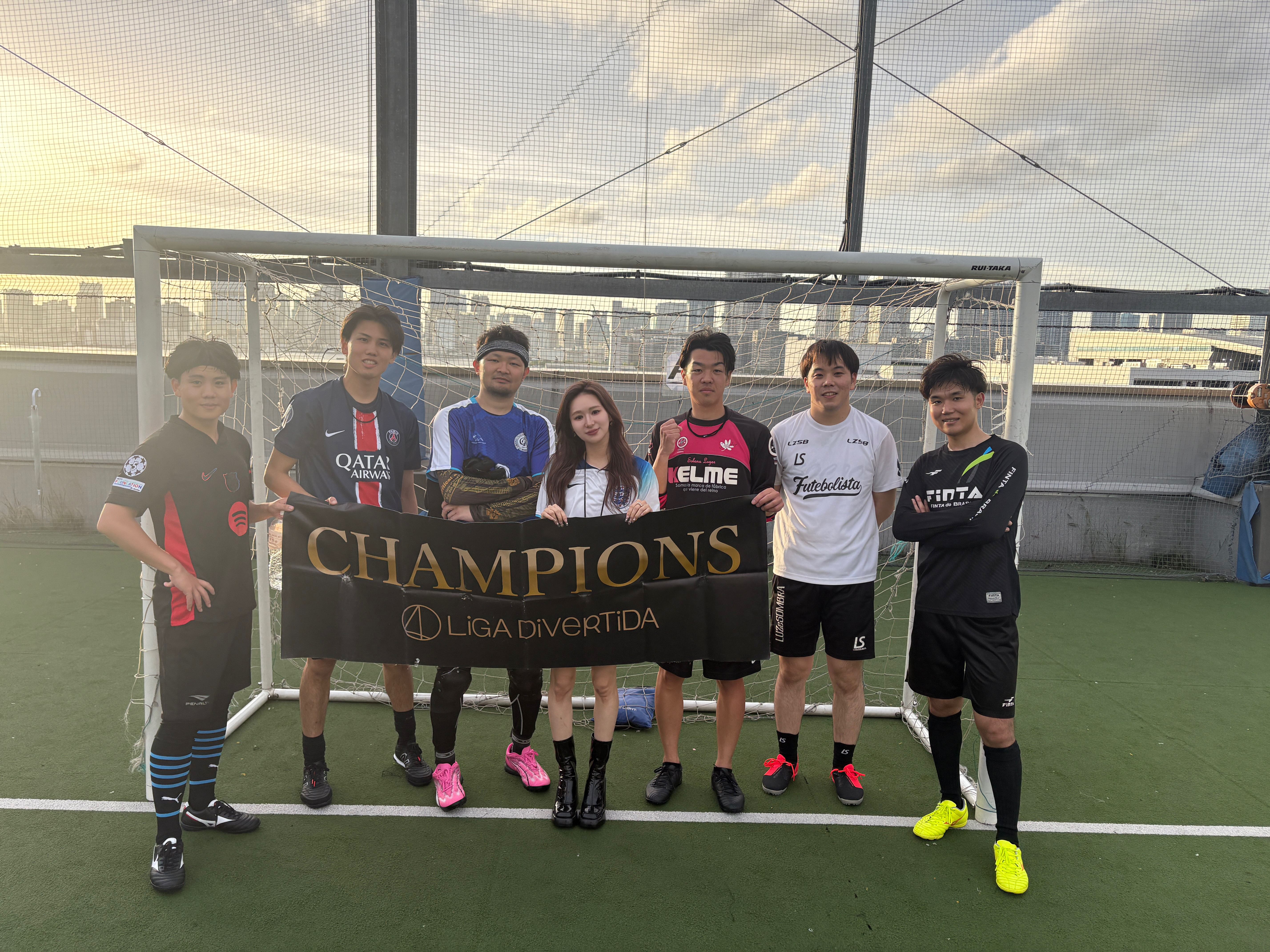 2025年5月10日 有明 BUDDYスポーツアリーナ 屋上人工芝コート フットサル 大会風景
