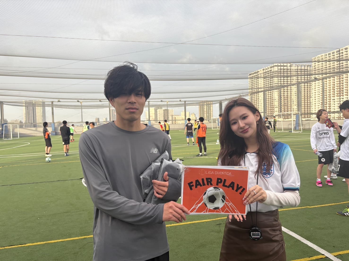 2025年5月10日 有明 BUDDYスポーツアリーナ 屋上人工芝コート フットサル 大会風景