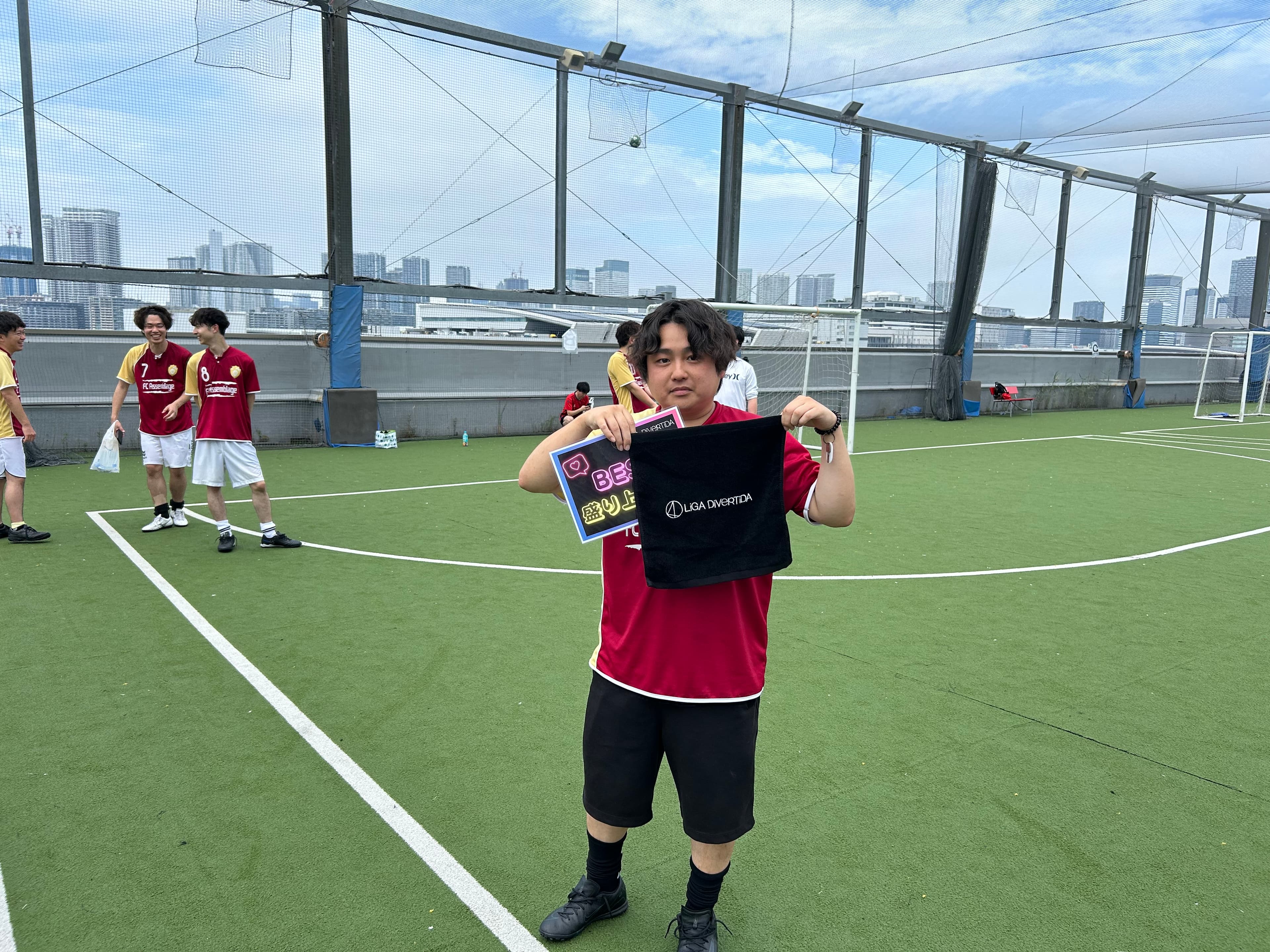 2025年6月15日 有明 BUDDYスポーツアリーナ 屋上人工芝コート フットサル 大会風景