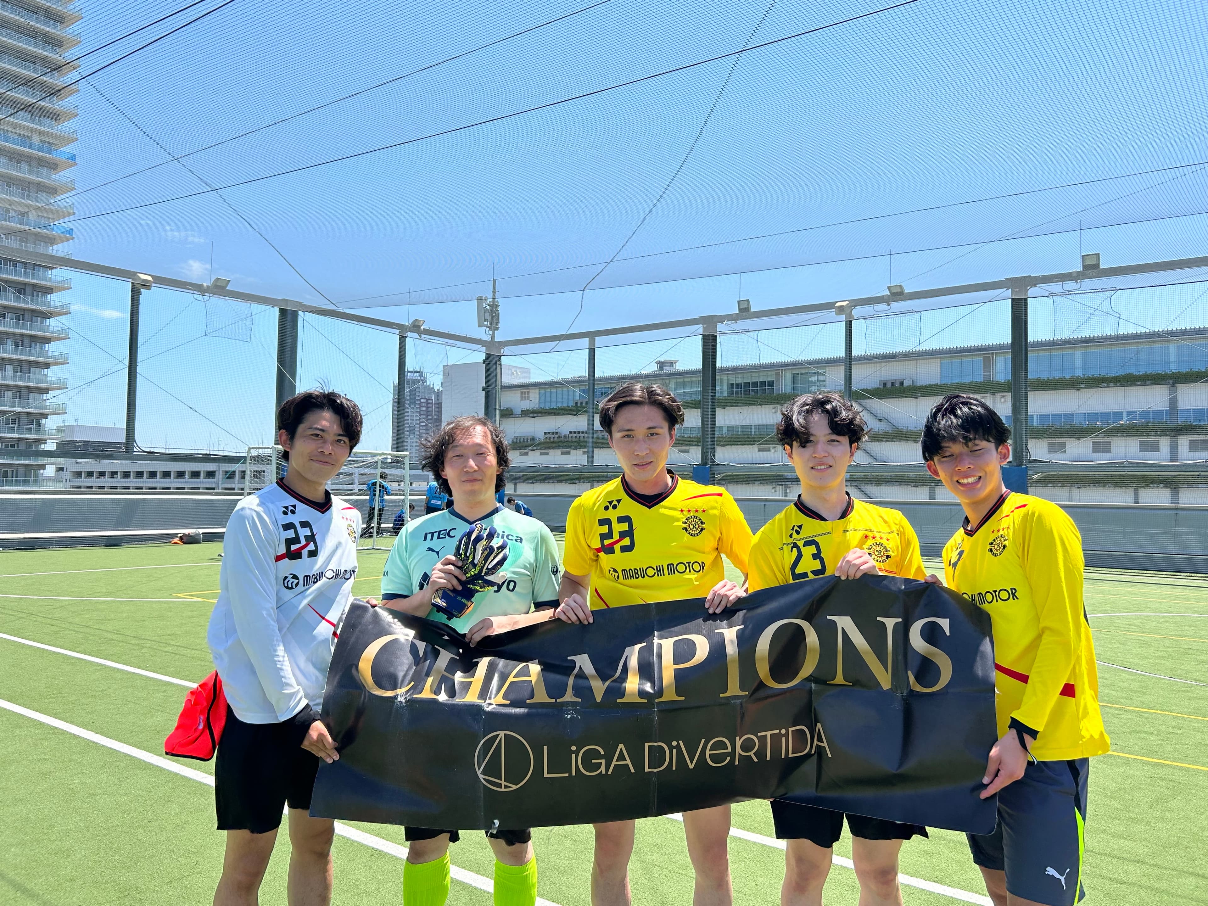 2025年6月22日 有明 BUDDYスポーツアリーナ 屋上人工芝コート フットサル 大会風景
