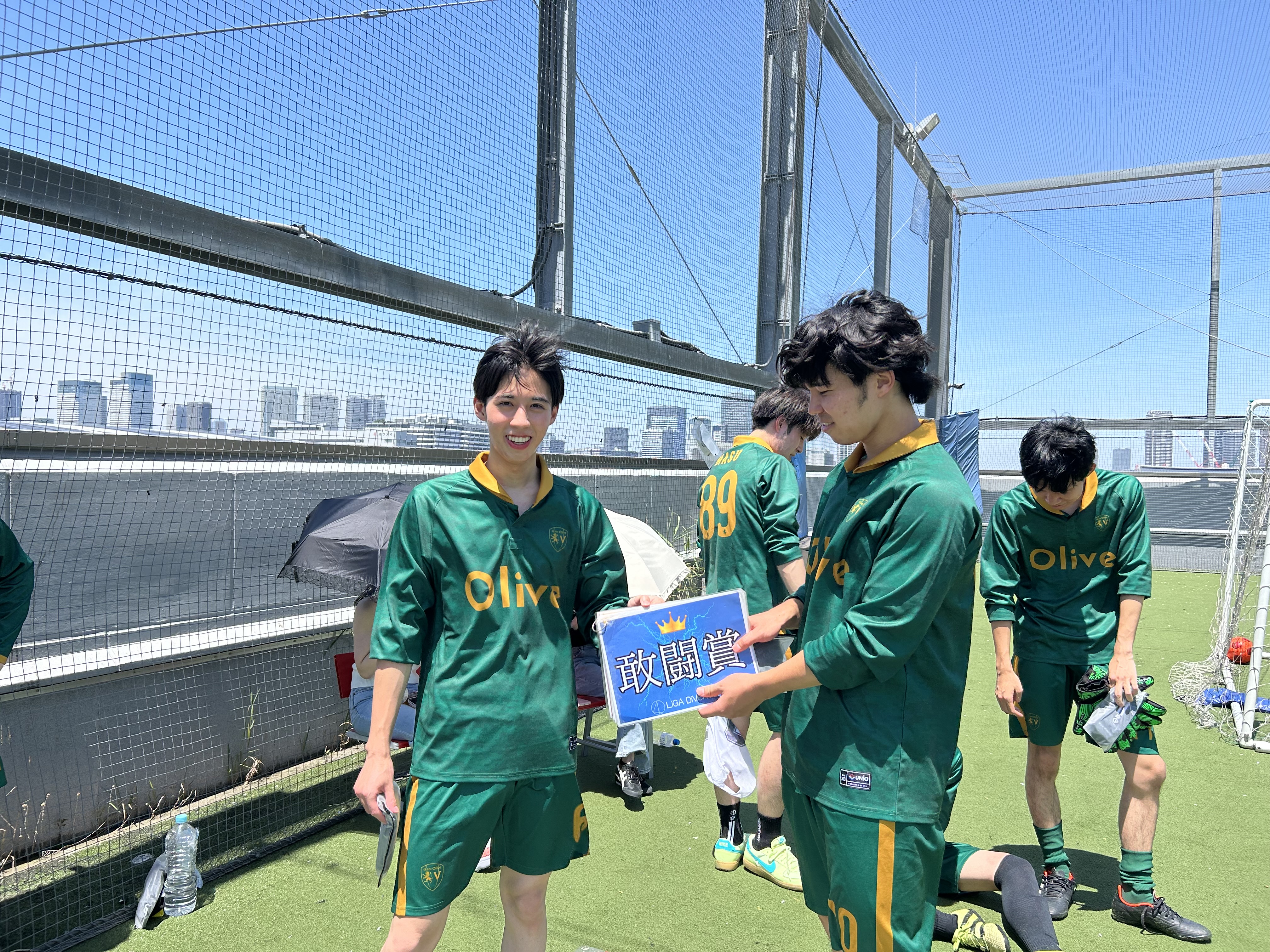 2025年6月22日 有明 BUDDYスポーツアリーナ 屋上人工芝コート フットサル 大会風景
