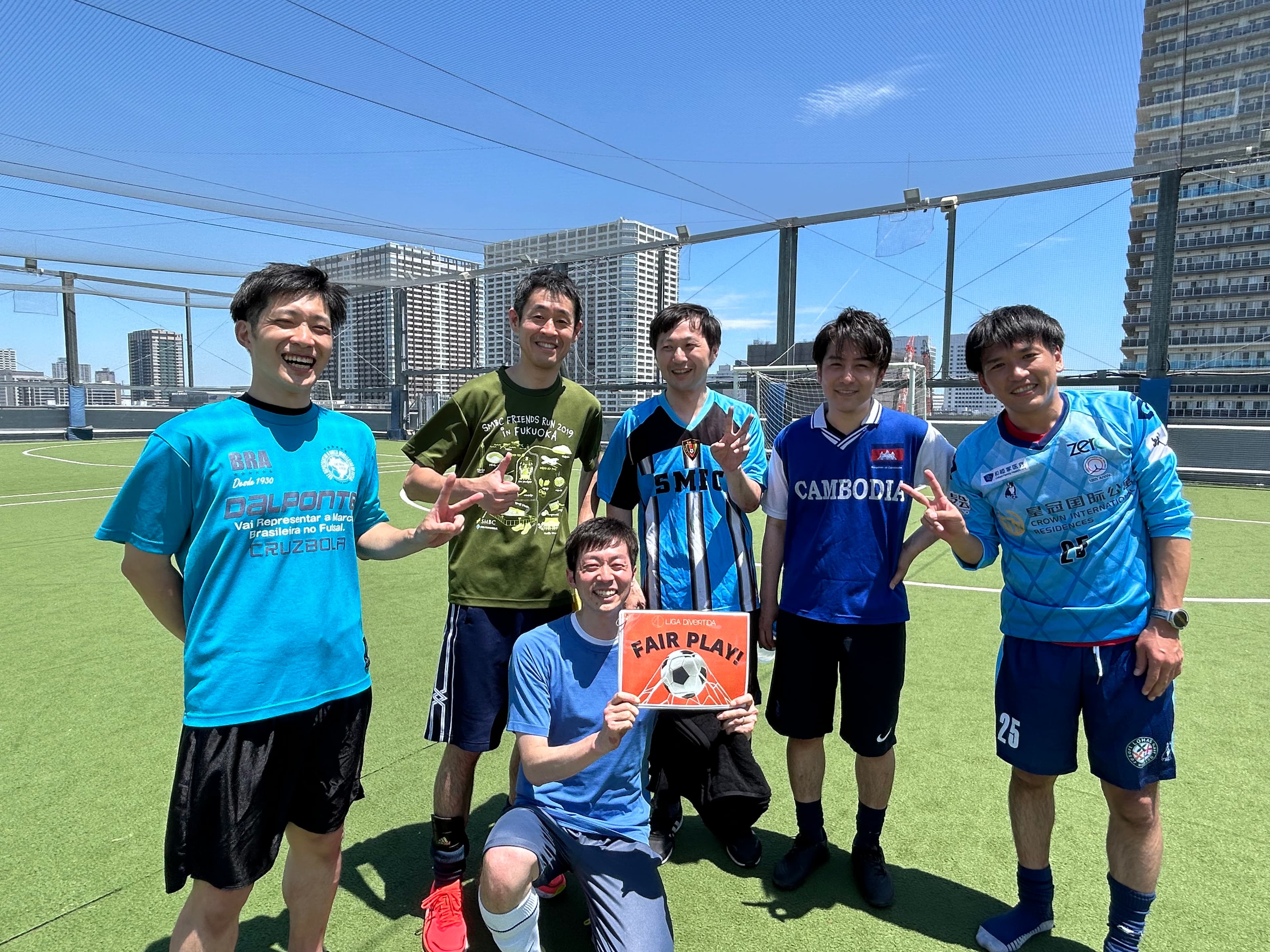 2025年6月22日 有明 BUDDYスポーツアリーナ 屋上人工芝コート フットサル 大会風景
