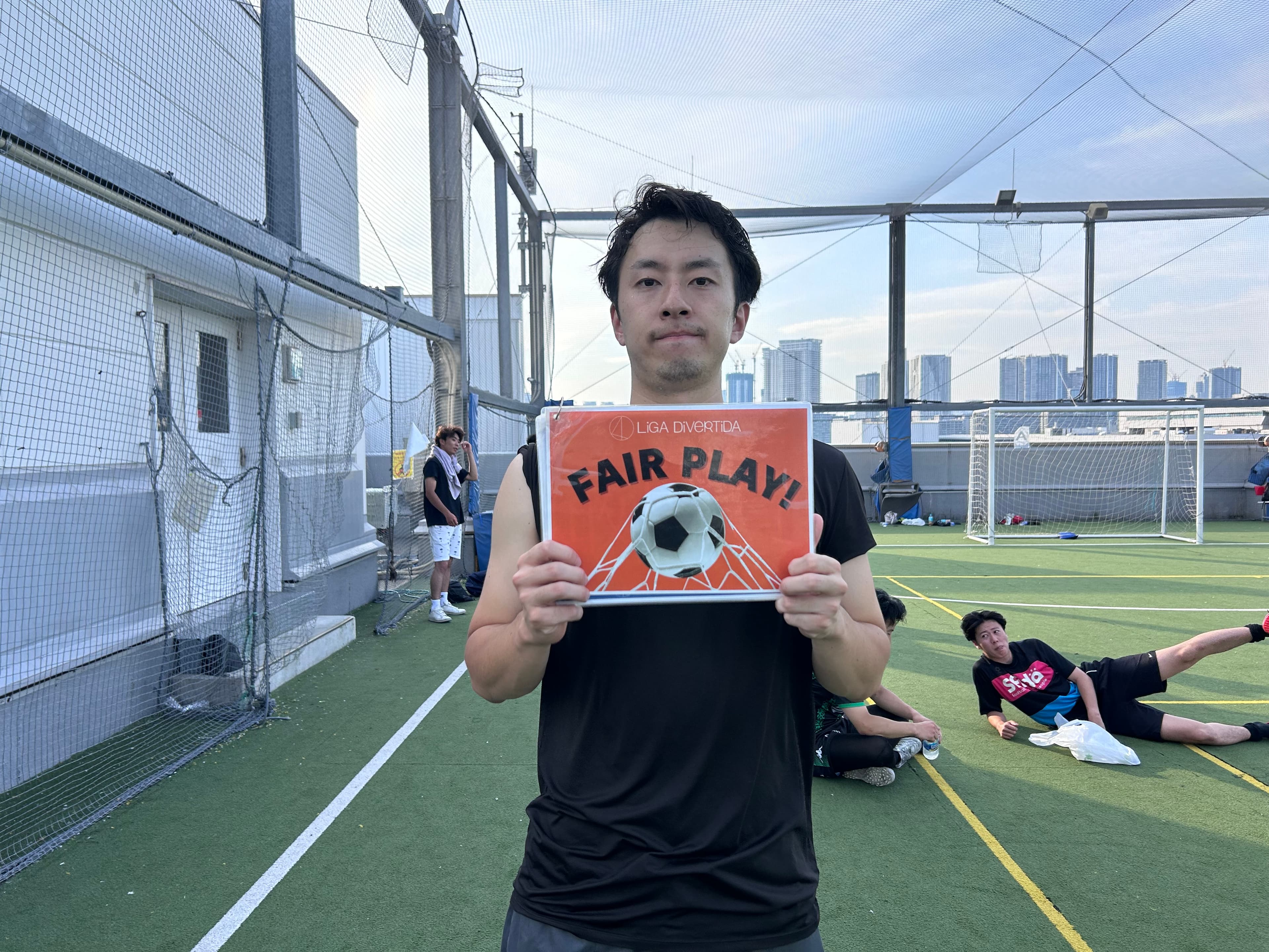 2025年6月29日 有明 BUDDYスポーツアリーナ 屋上人工芝コート フットサル 大会風景