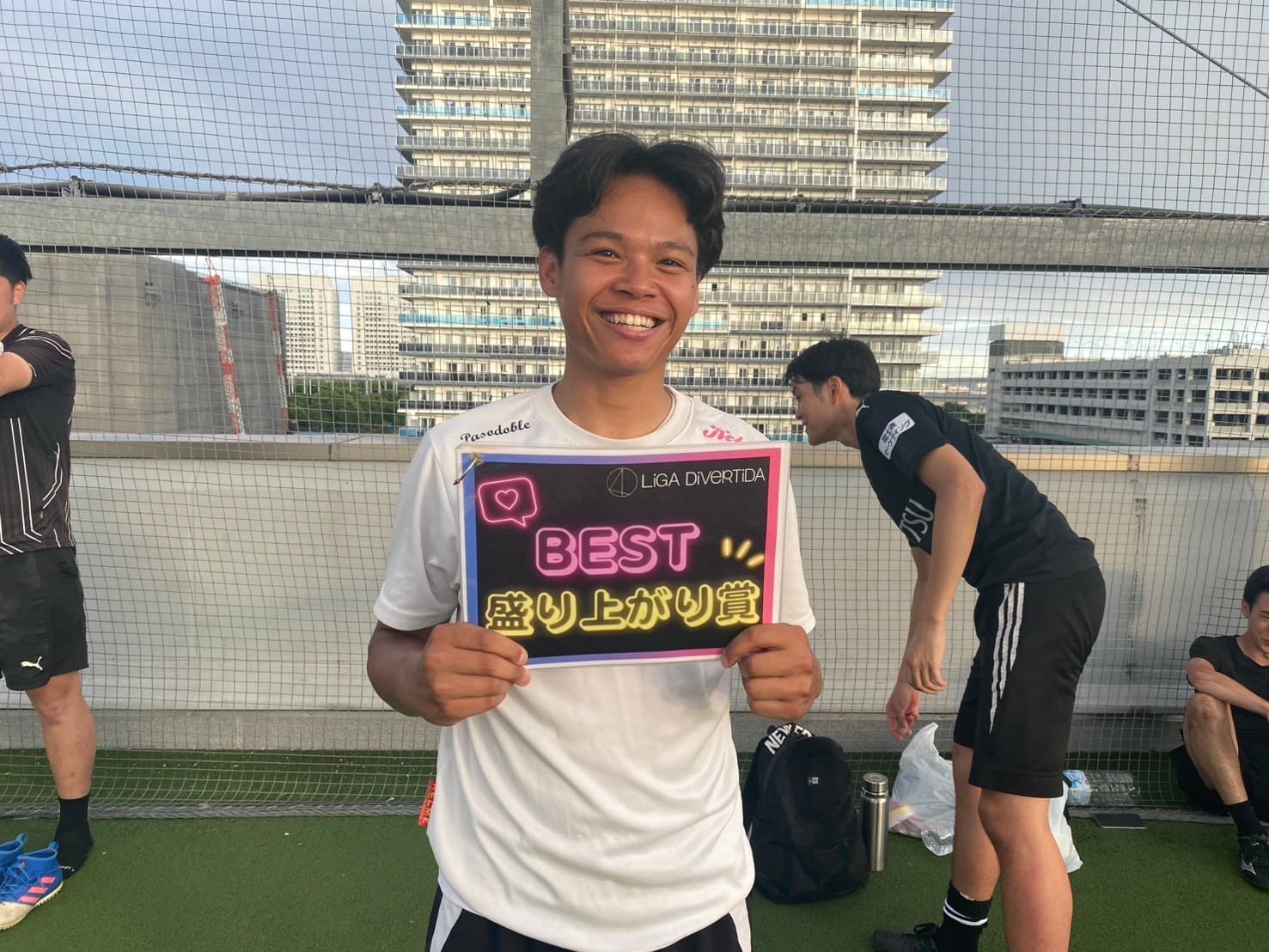 2025年7月13日 有明 BUDDYスポーツアリーナ 屋上人工芝コート フットサル 大会風景