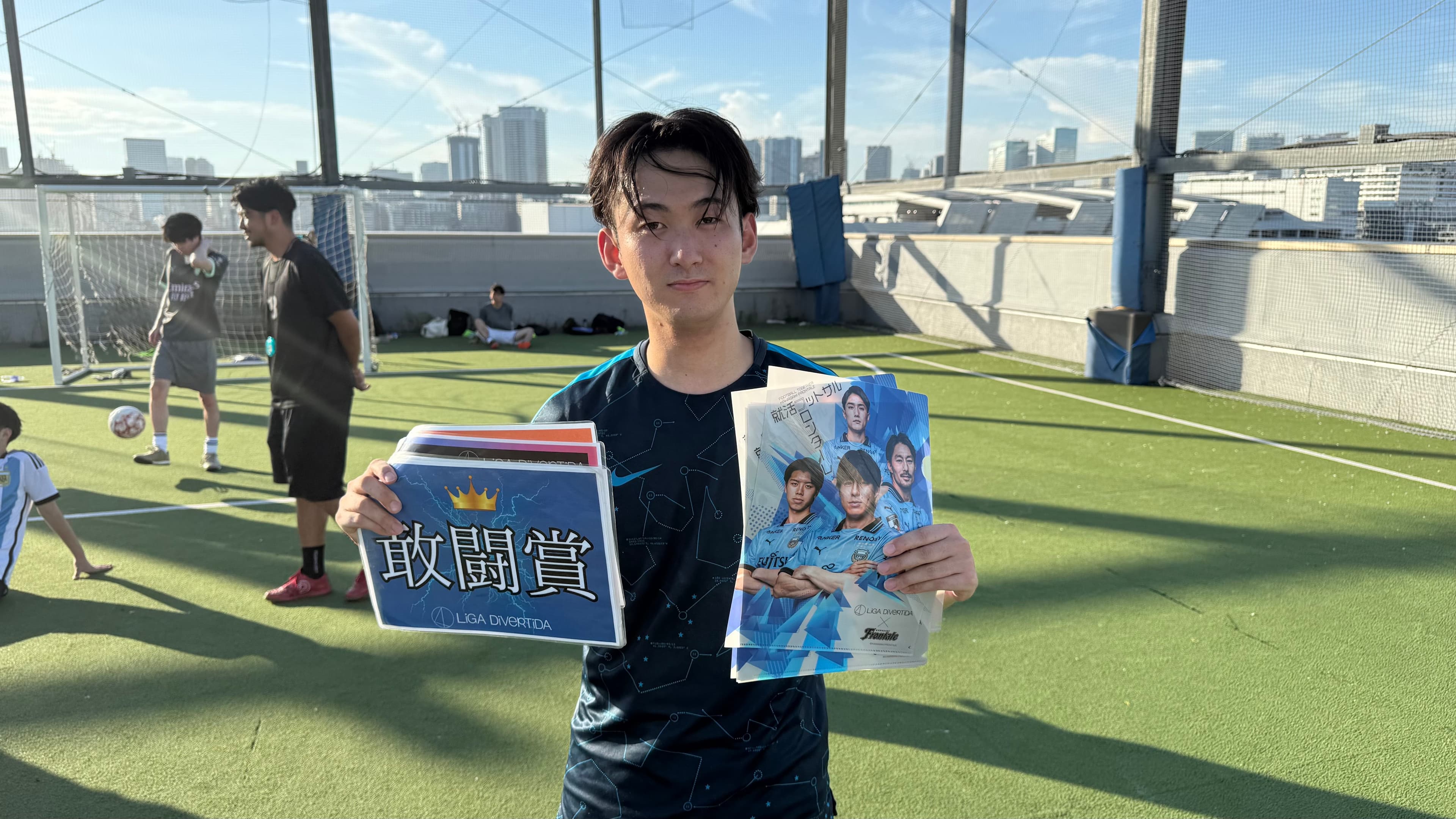 2025年7月26日 有明 BUDDYスポーツアリーナ 屋上人工芝コート フットサル 大会風景