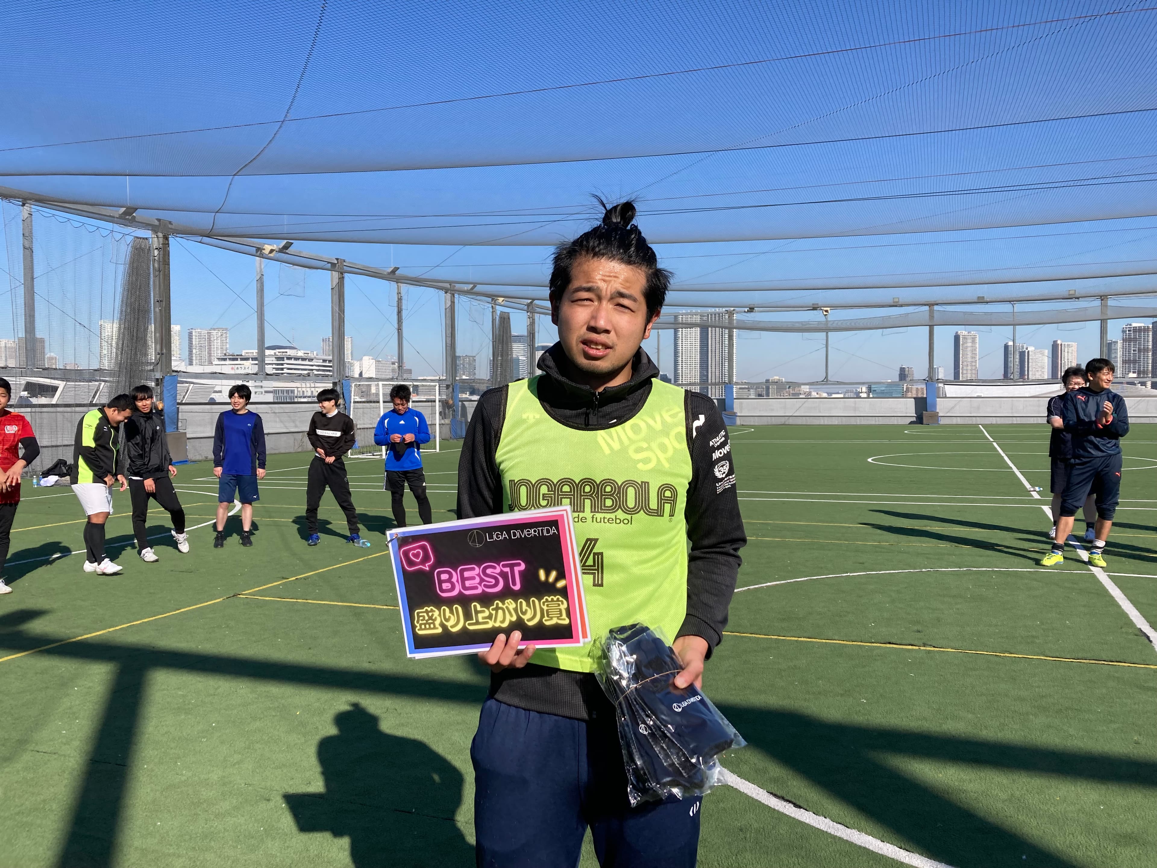 2024年12月29日 有明 BUDDYスポーツアリーナ 屋上人工芝コート フットサル 大会風景